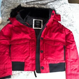 Hollister woman’s Vibrant Red Puffer Jacket